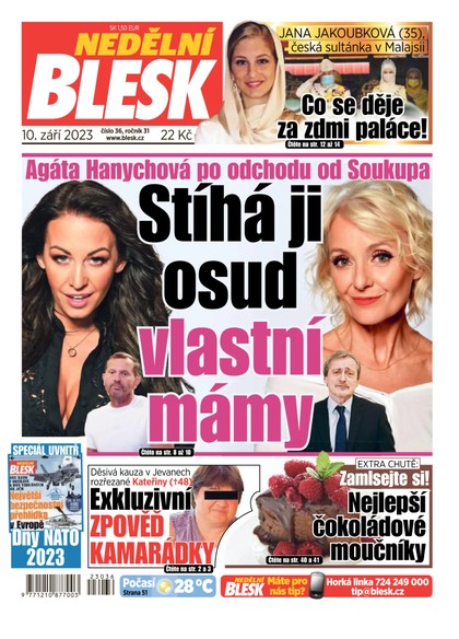 E-magazín Nedělní Blesk - 10.9.2023 - CZECH NEWS CENTER a. s.