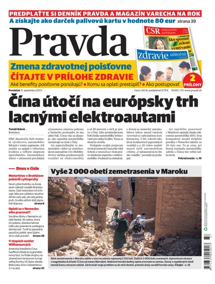 E-magazín Denník Pravda 11. 9. 2023 - OUR MEDIA SR a. s.