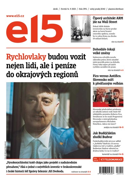 E-magazín E15 - 14.9.2023 - CZECH NEWS CENTER a. s.