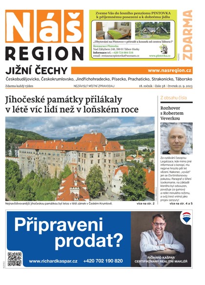 E-magazín Náš Region - Jižní Čechy 38/2023 - A 11 s.r.o.