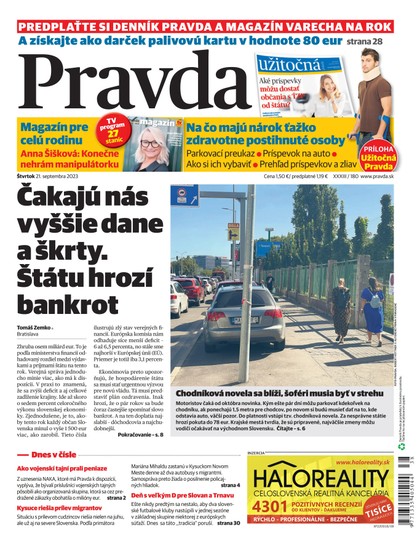 E-magazín Denník Pravda 21. 9. 2023 - OUR MEDIA SR a. s.