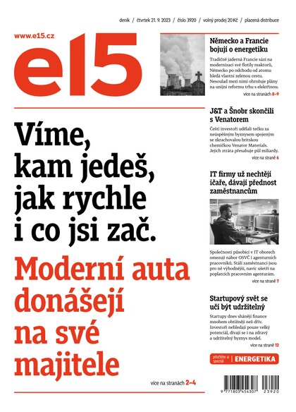 E-magazín E15 - 21.9.2023 - CZECH NEWS CENTER a. s.