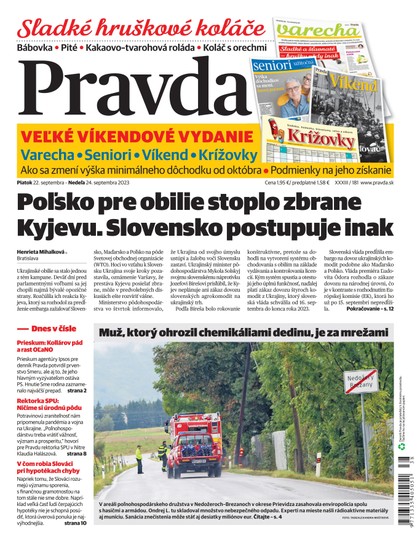 E-magazín Denník Pravda 22. 9. 2023 - OUR MEDIA SR a. s.