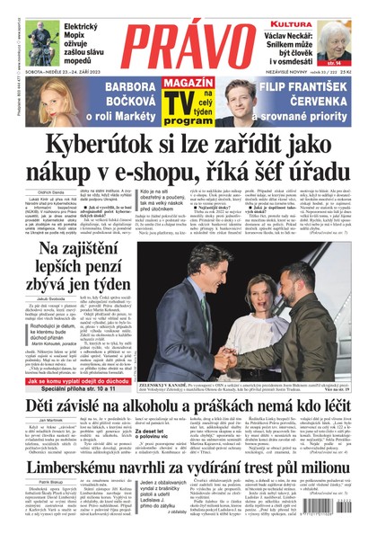 E-magazín Deník Právo - 23.9.2023 - Borgis, a.s.