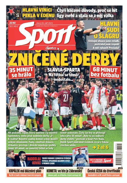 E-magazín Sport - 26.9.2023 - CZECH NEWS CENTER a. s.