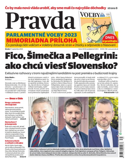 E-magazín Denník Pravda 27. 9. 2023 - OUR MEDIA SR a. s.