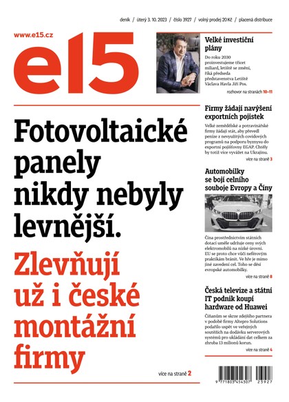 E-magazín E15 - 3.10.2023 - CZECH NEWS CENTER a. s.