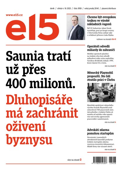 E-magazín E15 - 4.10.2023 - CZECH NEWS CENTER a. s.