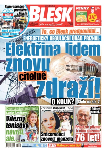 E-magazín Blesk - 4.10.2023 - CZECH NEWS CENTER a. s.