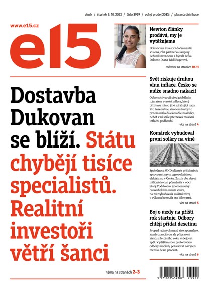 E-magazín E15 - 5.10.2023 - CZECH NEWS CENTER a. s.