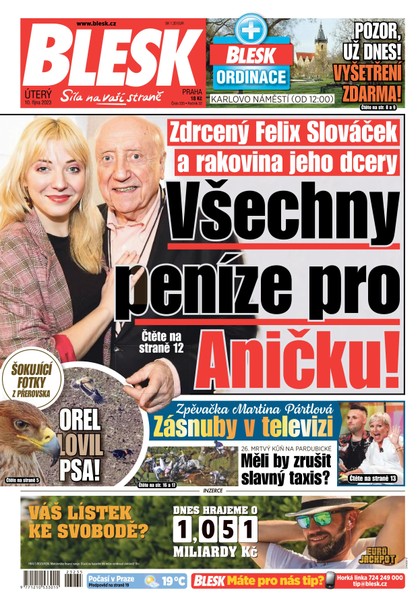 E-magazín Blesk - 10.10.2023 - CZECH NEWS CENTER a. s.