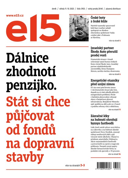 E-magazín E15 - 11.10.2023 - CZECH NEWS CENTER a. s.