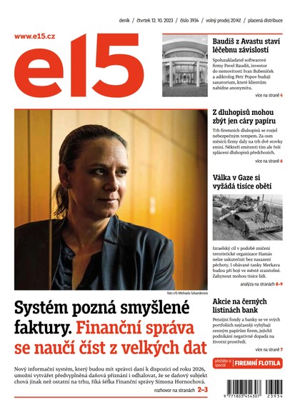 E-magazín E15 - 12.10.2023 - CZECH NEWS CENTER a. s.