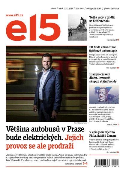 E-magazín E15 - 13.10.2023 - CZECH NEWS CENTER a. s.