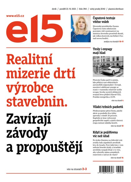 E-magazín E15 - 23.10.2023 - CZECH NEWS CENTER a. s.