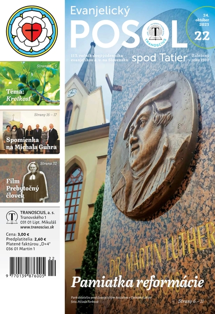 E-magazín Evanjelický posol spod Tatier 22/2023 - TRANOSCIUS a.s.