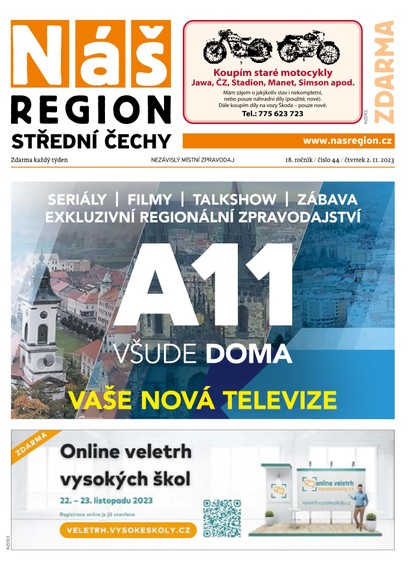 E-magazín Náš Region - Střední Čechy 44/2023 - A 11 s.r.o.