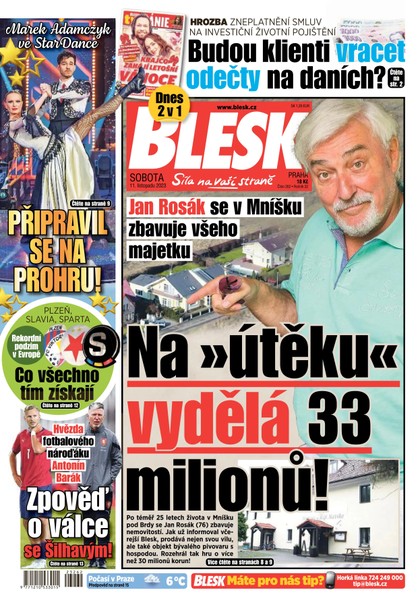 E-magazín Blesk - 11.11.2023 - CZECH NEWS CENTER a. s.