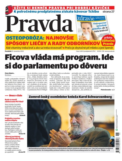 E-magazín Denník Pravda 13. 11. 2023 - OUR MEDIA SR a. s.