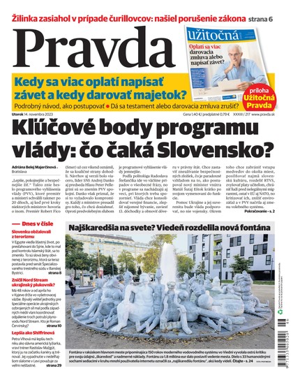 E-magazín Denník Pravda 14. 11. 2023 - OUR MEDIA SR a. s.