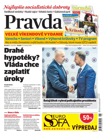 E-magazín Denník Pravda 16. 11. 2023 - OUR MEDIA SR a. s.