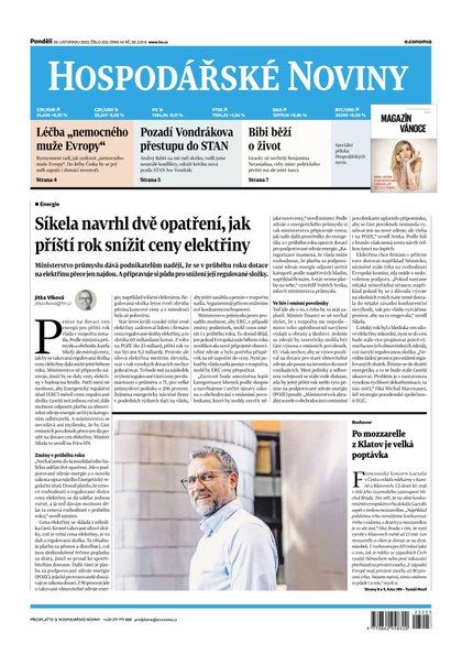 E-magazín HN 223 - 20.11.2023  - Economia, a.s.