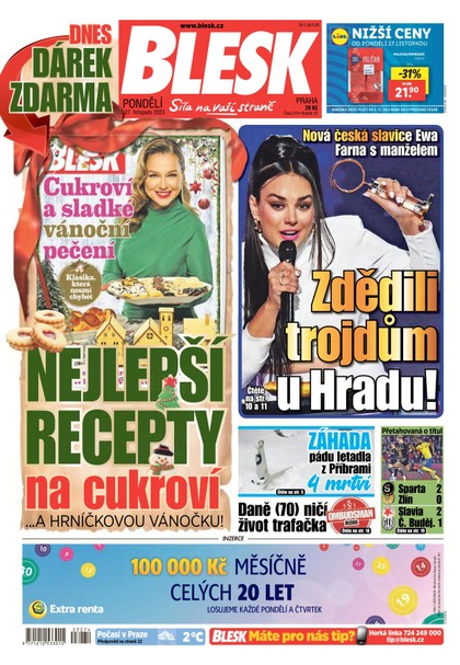 E-magazín Blesk - 27.11.2023 - CZECH NEWS CENTER a. s.