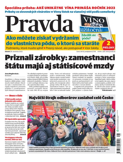 E-magazín Denník Pravda 28. 11. 2023 - OUR MEDIA SR a. s.