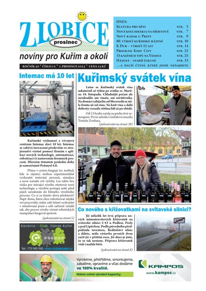 E-magazín Zlobice – noviny pro Kuřim a okolí 12/2023 - Noviny Zlobice