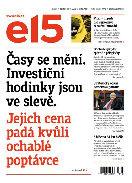 E-magazín E15 - 30.11.2023 - CZECH NEWS CENTER a. s.