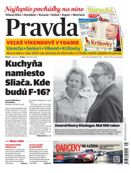 E-magazín Denník Pravda 1. 12. 2023 - OUR MEDIA SR a. s.