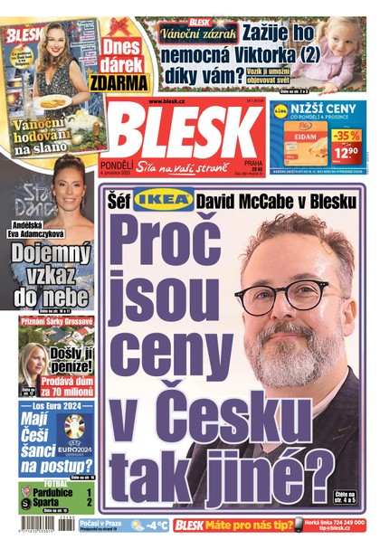 E-magazín Blesk - 4.12.2023 - CZECH NEWS CENTER a. s.