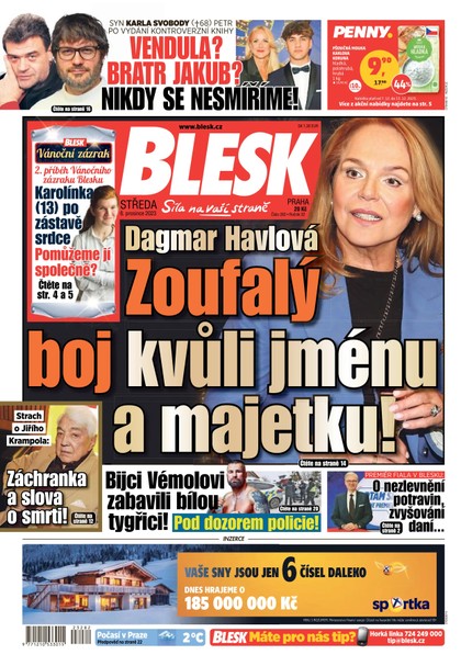 E-magazín Blesk - 6.12.2023 - CZECH NEWS CENTER a. s.