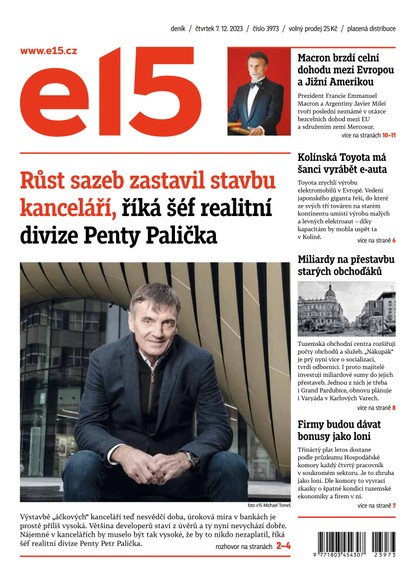 E-magazín E15 - 7.12.2023 - CZECH NEWS CENTER a. s.