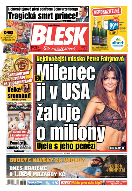 E-magazín Blesk - 8.12.2023 - CZECH NEWS CENTER a. s.