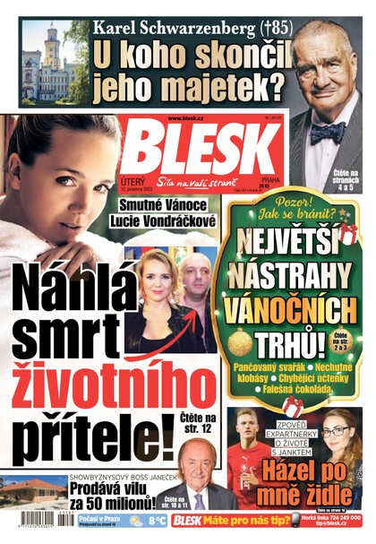 E-magazín Blesk - 12.12.2023 - CZECH NEWS CENTER a. s.