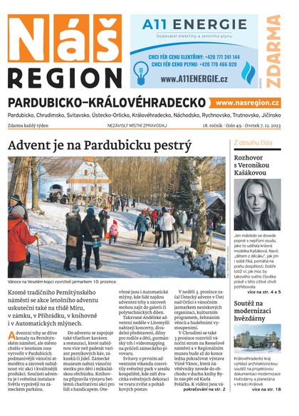 E-magazín Náš Region - Pardubicko/Královéhradecko 49/2023 - A 11 s.r.o.