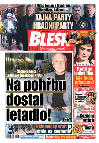 E-magazín Blesk - 21.12.2023 - CZECH NEWS CENTER a. s.