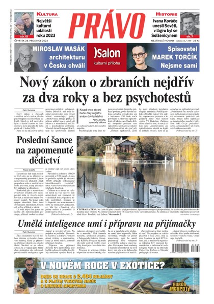 E-magazín Deník Právo - 28.12.2023 - Borgis, a.s.