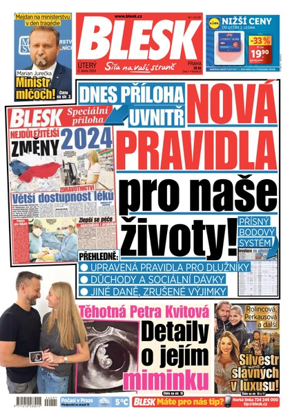 E-magazín Blesk - 2.1.2024 - CZECH NEWS CENTER a. s.