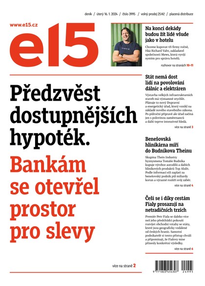 E-magazín E15 - 16.1.2024 - CZECH NEWS CENTER a. s.