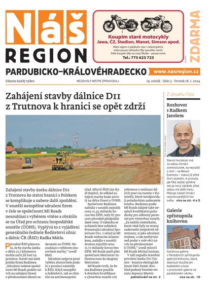 E-magazín Náš Region - Pardubicko/Královéhradecko 3/2024 - A 11 s.r.o.