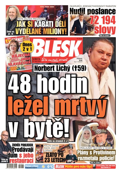 E-magazín Blesk - 20.1.2024 - CZECH NEWS CENTER a. s.