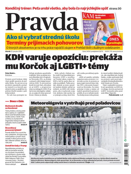 E-magazín Denník Pravda 23. 1. 2024 - OUR MEDIA SR a. s.