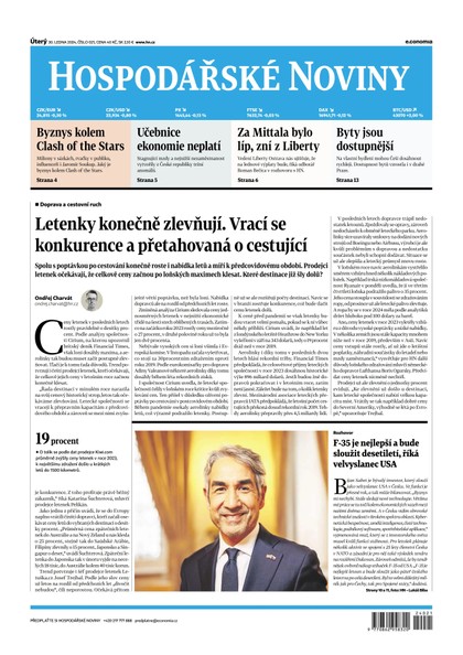 E-magazín HN 021 - 30.1.2024 - Economia, a.s.