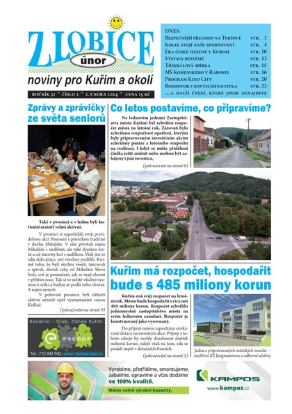 E-magazín Zlobice – noviny pro Kuřim a okolí 2/2024 - Noviny Zlobice