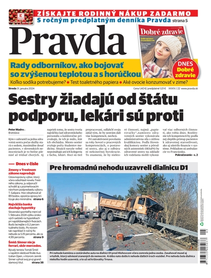 E-magazín Denník Pravda 31. 01. 2024 - OUR MEDIA SR a. s.