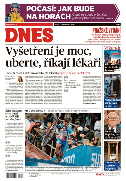 E-magazín MF DNES - 3.2.2024 - MAFRA, a.s.