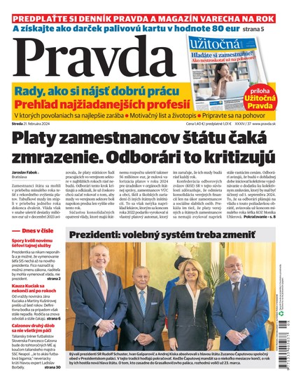 E-magazín Denník Pravda 21. 2. 2024 - OUR MEDIA SR a. s.
