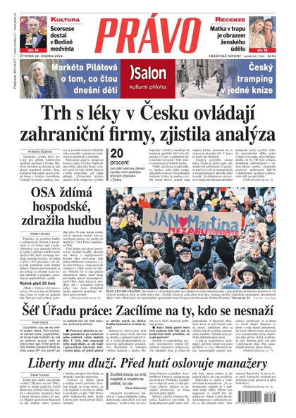 E-magazín Deník Právo - 22.2.2024 - Borgis, a.s.